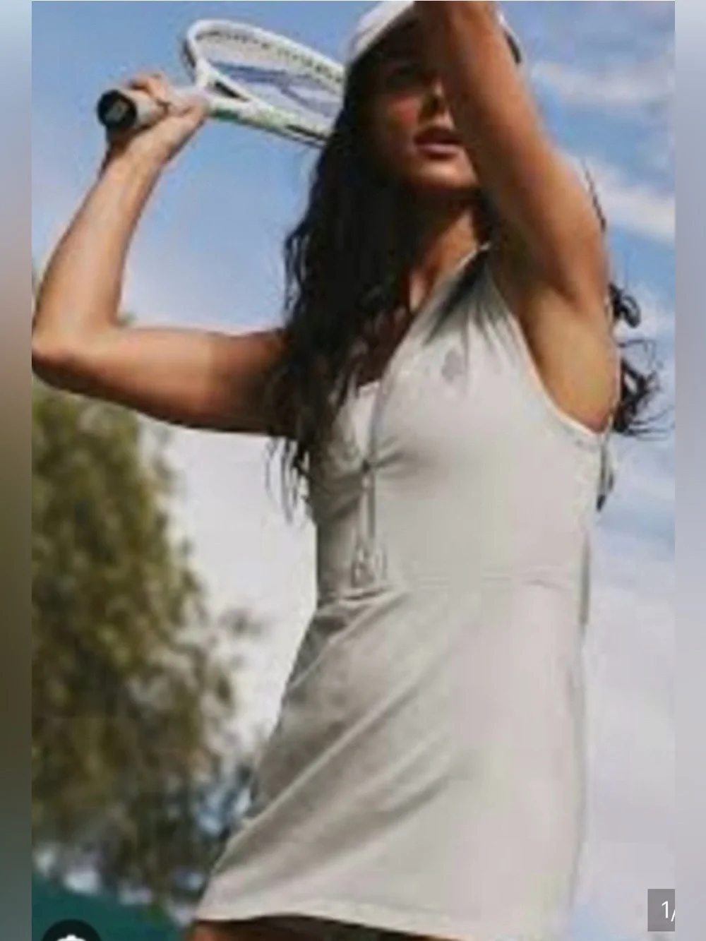 Free People Light Gray Sleeveless Tennis Romper